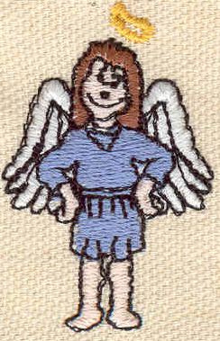 Embroidery Design: Angel<br> 1.20w X 1.83h