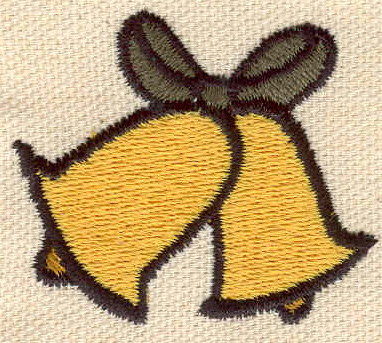 Embroidery Design: Bells<br> 1.85w X 1.58h