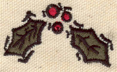 Embroidery Design: Mistletoe<br> 1.84w X 1.02h