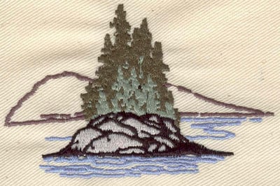 Embroidery Design: Island Scene<br> 3.36w X 2.26h