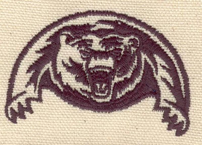 Embroidery Design: Grizzly<br> 2.55w X 1.73h