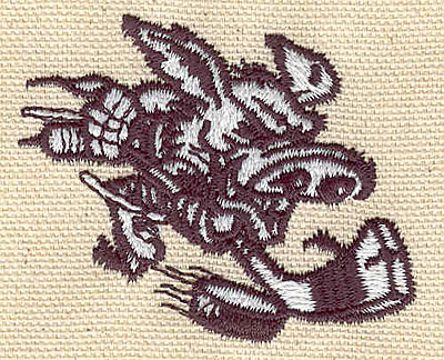 Embroidery Design: Hockey hog<br> 2.30w X 1.81h