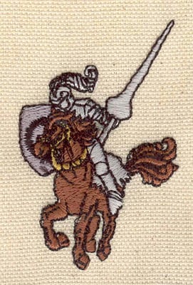 Embroidery Design: Knight A<br>1.64w X 2.59h