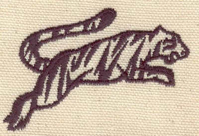 Embroidery Design: Tiger<br> 2.60w X 1.68h