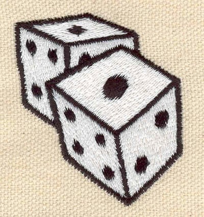 Embroidery Design: Dice<br> 1.78w X 2.02h