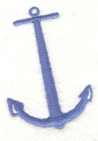 Embroidery Design: Anchor A <br>1.63"w X 2.35"h