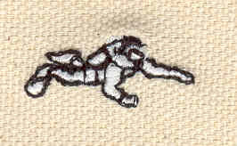 Embroidery Design: Diver<br> 0.94w X 0.40h