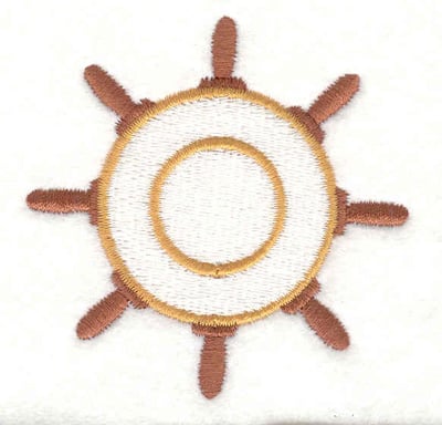 Embroidery Design: Ship wheel D <br>2.50"w X 2.50"h