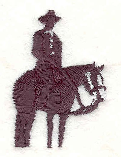 Embroidery Design: Cowboy<br>1.93"H x 1.31"W