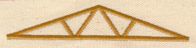 Embroidery Design: Roof truss<br> 4.48w X 0.88h
