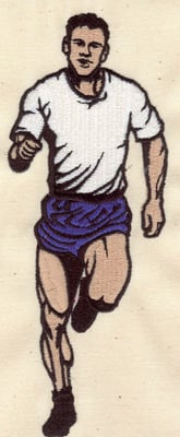 Embroidery Design: Runner large<br> 2.62w X 6.91h