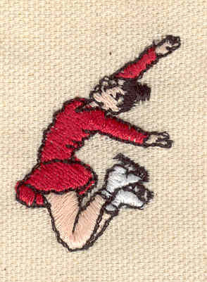 Embroidery Design: Figure Skater B<br> 1.17w X 1.54h