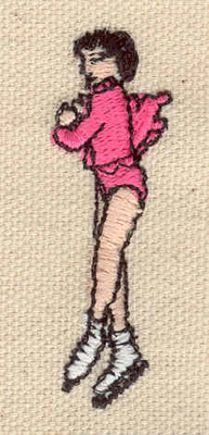 Embroidery Design: Figure Skater C<br> 0.63w X 2.06h