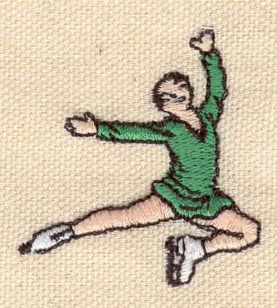Embroidery Design: Figure Skater D<br> 1.61w X 1.73h