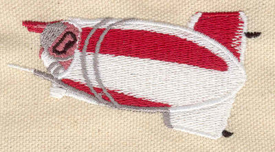 Embroidery Design: Bobsled<br> 2.99w X 1.52h