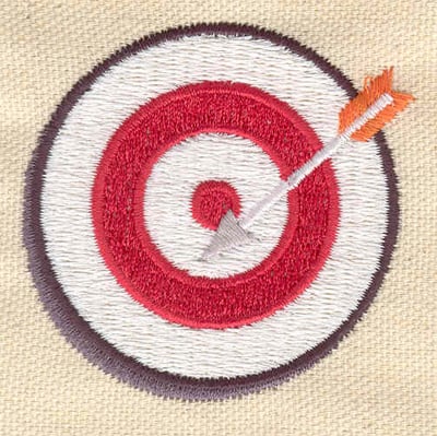 Embroidery Design: Archery target<br> 2.26w X 2.20h