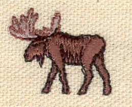 Embroidery Design: Moose<br> 1.01w X 0.86h
