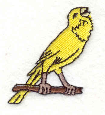 Embroidery Design: Canary<br> 1.59w X 1.41h