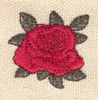 Embroidery Design: Rose F<br> 1.20w X 1.17h