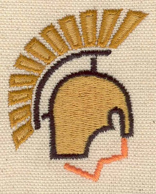 Embroidery Design: Helmet<br> 1.83w X 2.27h