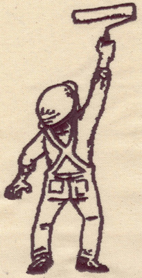 Embroidery Design: Painter<br> 4.13w X 7.83h