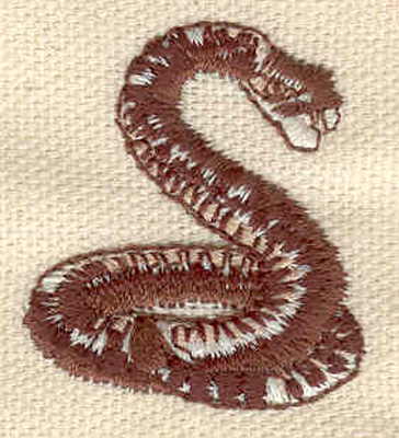 Embroidery Design: Snake<br> 1.20w X 1.35h