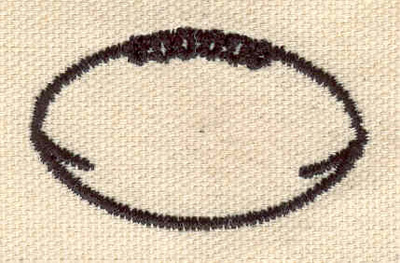 Embroidery Design: Football F<br> 1.82w X 1.09h