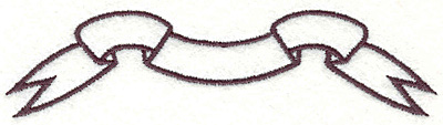 Embroidery Design: Banner 2<br>1.09" x 4.33"