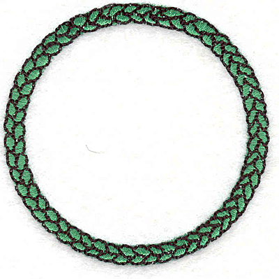 Embroidery Design: Wreath 7<br> 2.15" X 2.17"