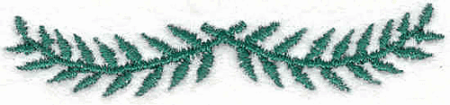 Embroidery Design: Banner 2<br> 0.50" X 2.69"