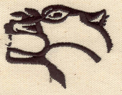 Embroidery Design: Tiger head<br> 2.66w X 2.02h