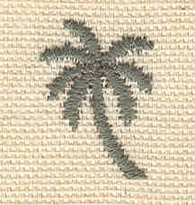 Embroidery Design: Mini palm<br> 0.62w X 0.90h