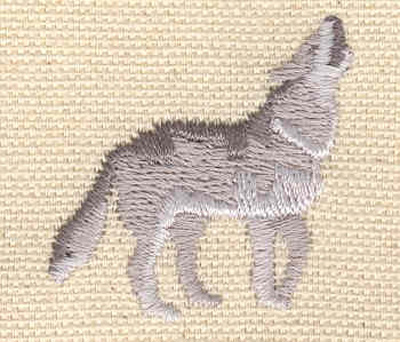 Embroidery Design: Wolf howling<br> 1.32w X 1.30h