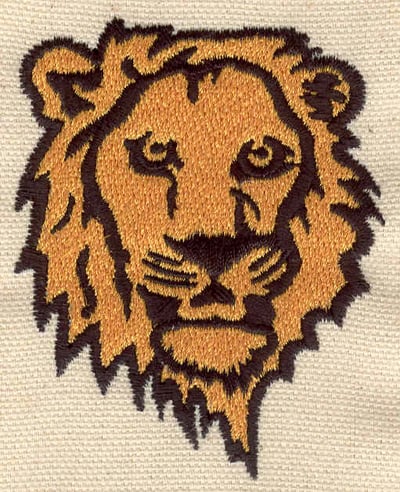 Embroidery Design: Lion head<br> 2.36w X 3.01h