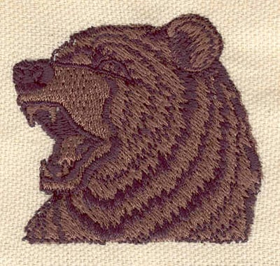 Embroidery Design: Bear head<br> 2.10w X 1.94h