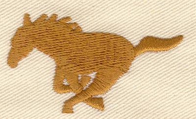 Embroidery Design: Mustang running<br> 2.05w X 1.14h