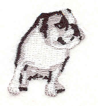Embroidery Design: Bulldog M<BR>1.49" x 1.29"