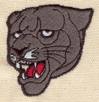 Embroidery Design: Panther head<br> 1.96w X 2.13h