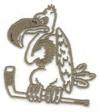 Embroidery Design: Buzzard<BR>3.32" x 3.02"