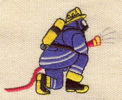 Embroidery Design: Firefighter<br> 2.44w X 1.91h