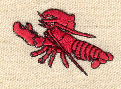 Embroidery Design: Lobster G<br> 2.07w X 1.39h