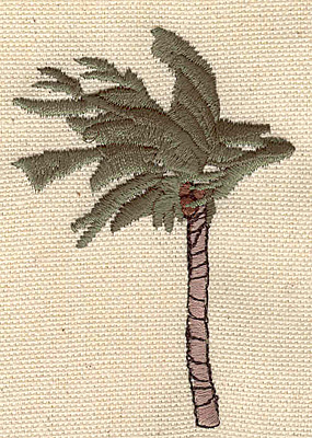 Embroidery Design: Palm in wind<br> 2.23w X 3.24h
