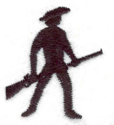 Embroidery Design: Patriot <br> 1.82" x 1.56"