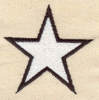 Embroidery Design: Star<br> 2.29w X 2.26h