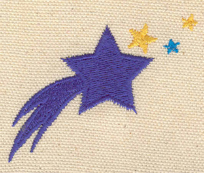 Embroidery Design: Shooting star<br> 2.47w X 1.98h