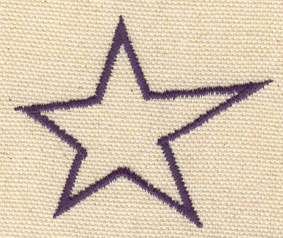 Embroidery Design: Star<br> 2.29w X 1.93h