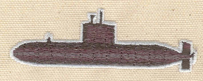 Embroidery Design: Submarine<br> 3.31w X 1.10h