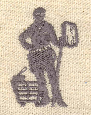 Embroidery Design: Janitor<br> 1.33w X 1.92h