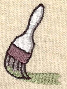 Embroidery Design: Paint brush<br> 1.58w X 2.19h