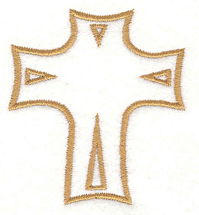 Embroidery Design: Cross B <br>2.41"w X 2.68"h